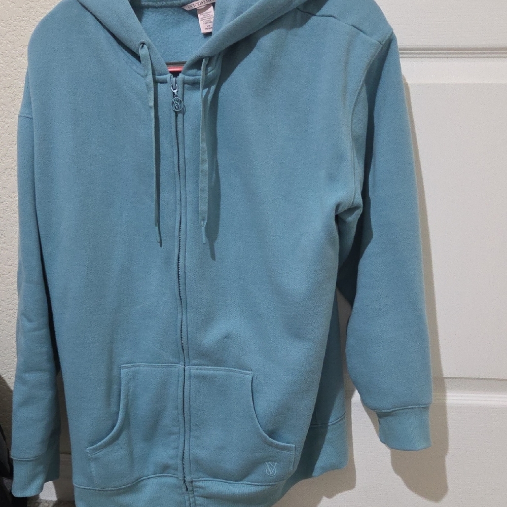 Victoria's Secret Blue Hoodie Sweater